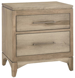 Amish Denison 2 Drawer Nightstand
