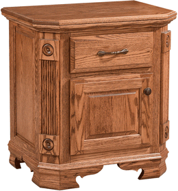 American-Made Southern Deluxe 1-Drawer/1-Door Nightstand