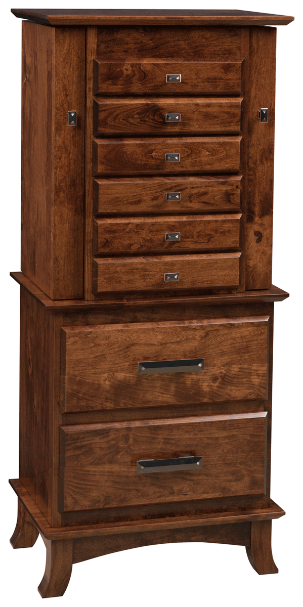 Amish Outlet Store Split Shaker Jewelry Armoire