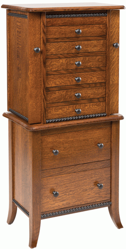 Amish Bunkerhill Style Jewelry Armoire