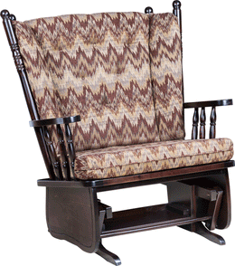 Amish 4-Post Highback Chair & A Half Glider