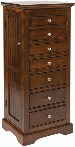Amish Deluxe Beaded Jewelry Armoire