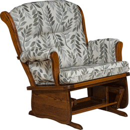 Amish Swanback Chair & A Half Glider