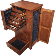 Amish Bungalow Mission Jewelry Armoire