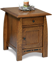 Amish Boulder Creek Enclosed End Table