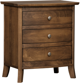 Amish Laurel 3-Drawer Nightstand