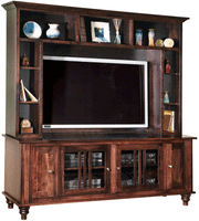 Amish Harvest TV Stand with Hutch
