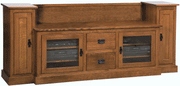 Amish Mission TV Stand with Towers