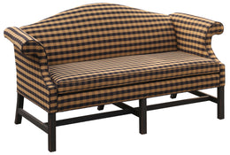 Amish Small Formal Camelback Sofa