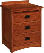 Amish Jacobson 3-Drawer Nightstand