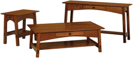 Amish McCoy Open Sofa Table