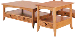 Amish Shaker Hill Open Coffee Table