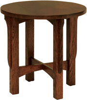 Amish Landmark Round End Table