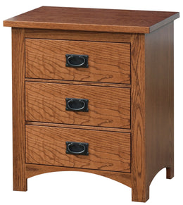 Amish Siesta Mission 3-Drawer Nightstand