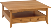 Amish Shaker Hill Open Square Coffee Table