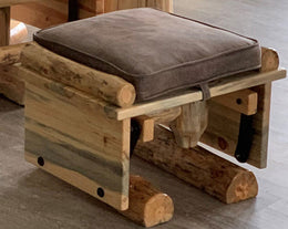 Amish Blue Ridge Rustic Pine Ottoman