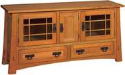 Amish Modesto 2-Drawer Plasma TV Cabinet