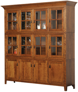 Amish Sadler Mission 4 Door Hutch