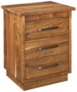 Amish Nashport 3 Drawer Nightstand