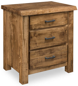 Amish Tedrow 3 Drawer Nightstand