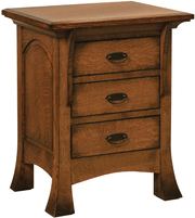 Amish Breckenridge 3-Drawer Nightstand