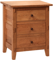 Amish Bungalow 3-Drawer Nightstand