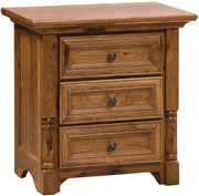 Amish Palisade 3 Drawer Nightstand