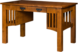 Amish Mission Bookcase Writing Desk