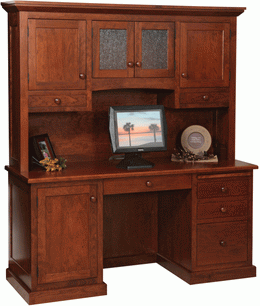 Amish St. Louis Credenza with Hutch Top
