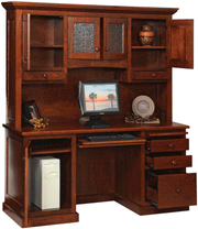 Amish St. Louis Credenza with Hutch Top