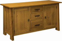 Amish Freemont Mission Storage Credenza