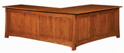 Amish Modesto Corner Desk with Hutch