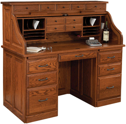 Amish Lincoln Roll-Top Desk