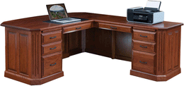 Amish Fifth Avenue Executive L-Desk