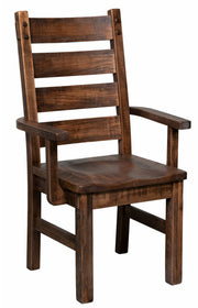 American-Made Clarence Chair in Rough Sawn Wormy Maple