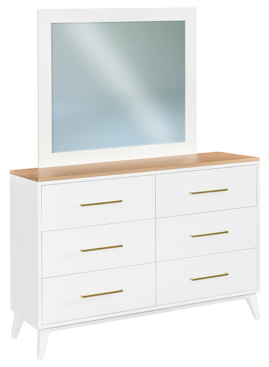wednesday dance dress SBC Decor Blenheim Dresser Mirror, White