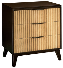 Amish Stryker 3 Drawer Nightstand