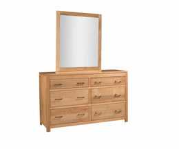 Amish Lew Modern Dresser with Mirror