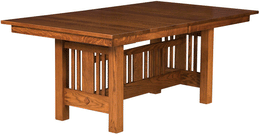 Amish Kingsbury Mission Trestle Table