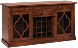 Amish Bellamy Wine Cabinet