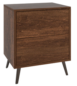 Amish Bergen 2-Drawer Nightstand