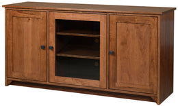 Amish Portland Shaker 3-Door TV Stand