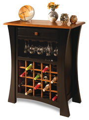 Amish Arts & Crafts Wine Cabinet