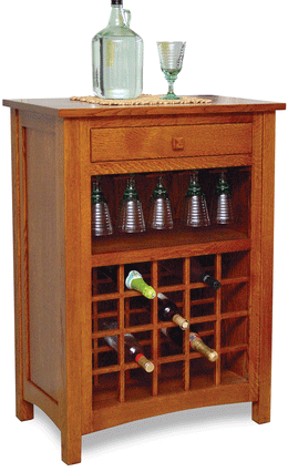 Amish Noble Wine Cabinet