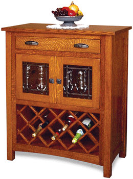 Amish Regal Wine Cabinet