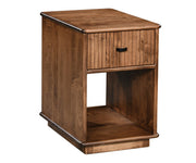 Amish Ivory Chairside Table