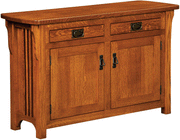 Amish Craftsman Cabinet Sofa Table