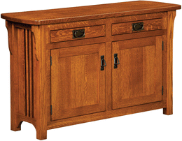 Amish Craftsman Cabinet Sofa Table