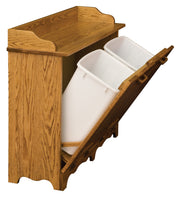 Amish Double Tilt Out Trash Bin