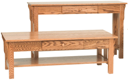 Amish Slat Mission Sofa Table
